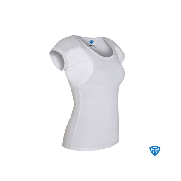 تیشرت ضد تعریق زنانه سفید - Image 3