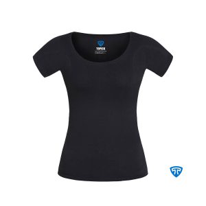 تیشرت ضد تعریق زنانه مشکی تاپیک