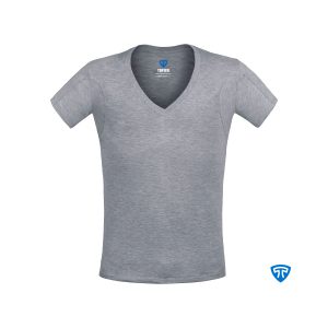 زیرپوش ضد تعریق یقه هفت باز مردانه ملانژ تاپیک