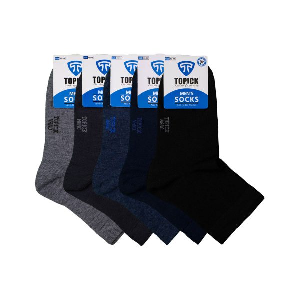 جوراب نانو ضدبو مردانه نیم ساق تاپیک