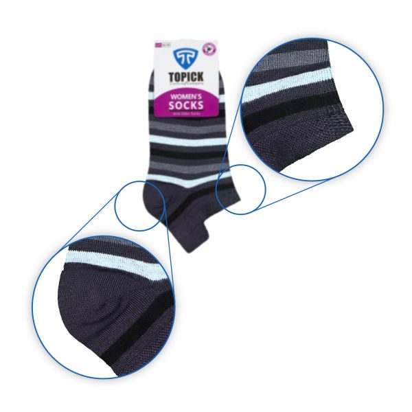 جوراب ضدبو زنانه مدل سه پاشنه