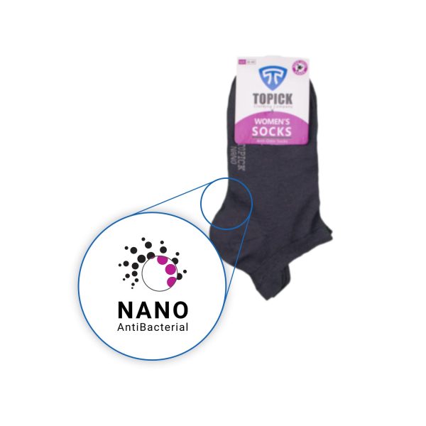 جوراب نانو ضدبو زنانه مدل سه پاشنه