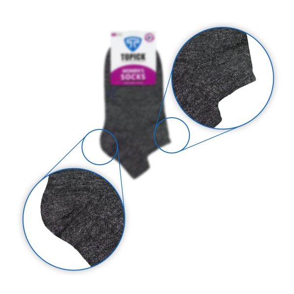 جوراب نانو ضدبو زنانه مدل سه پاشنه