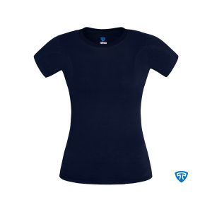 تیشرت ضد تعریق یقه گرد زنانه سورمه ای تاپیک