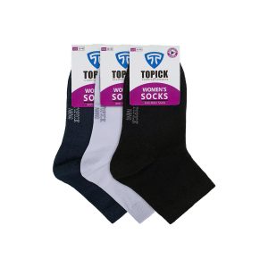 جوراب نانو و ضدبو زنانه نیم ساق تاپیک