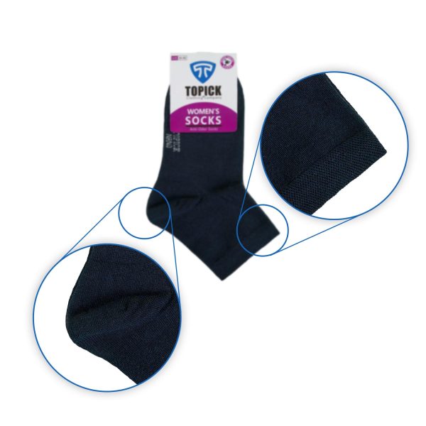 جوراب نانو ضد بو زنانه نیم ساق تاپیک