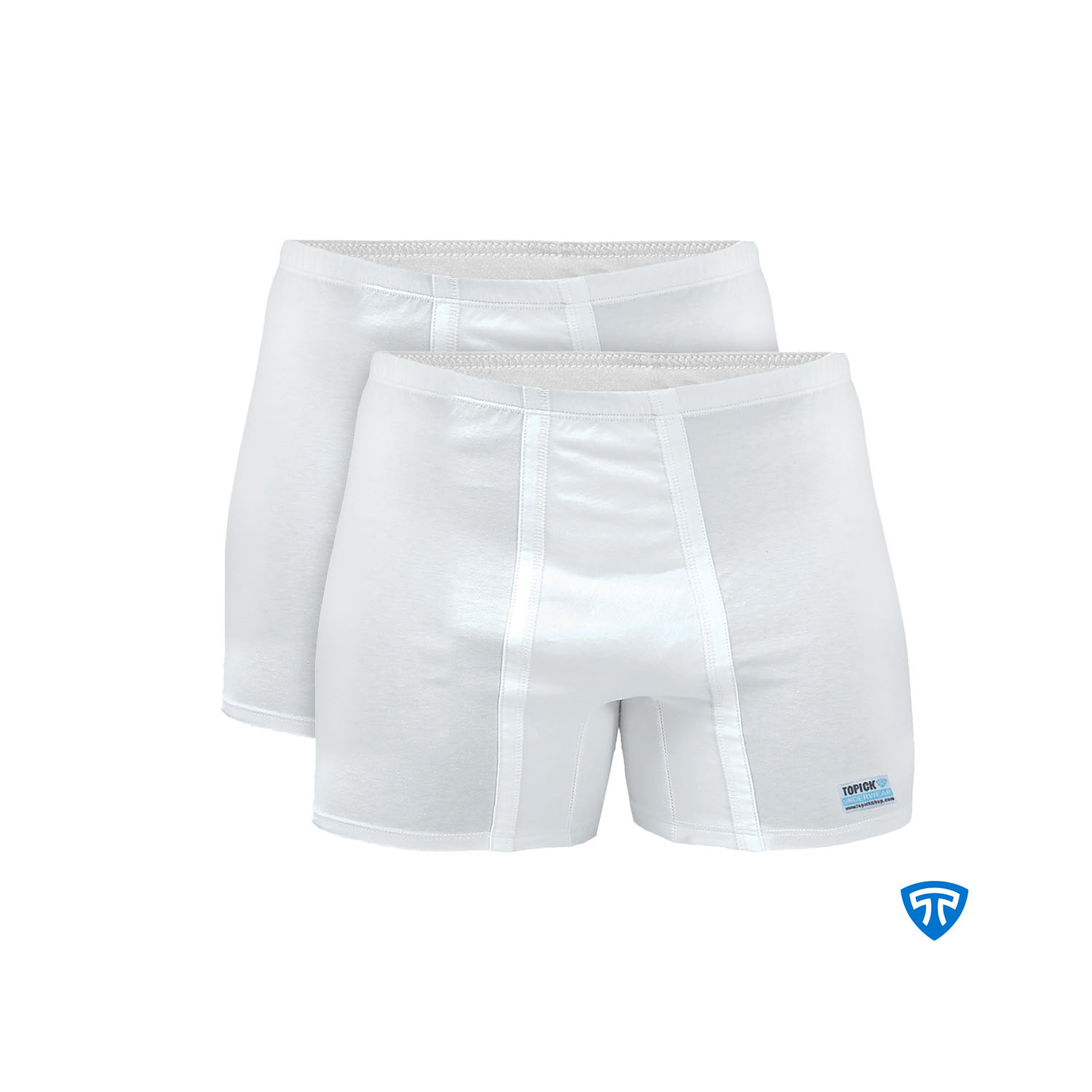 شورت پادار سفید تاپیک