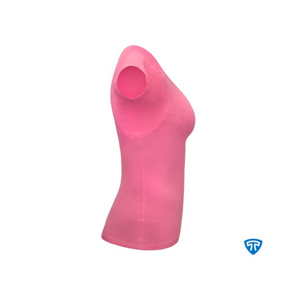 تیشرت ضد تعریق مودال زنانه صورتی - Image 5