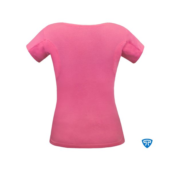 تیشرت ضد تعریق مودال زنانه صورتی