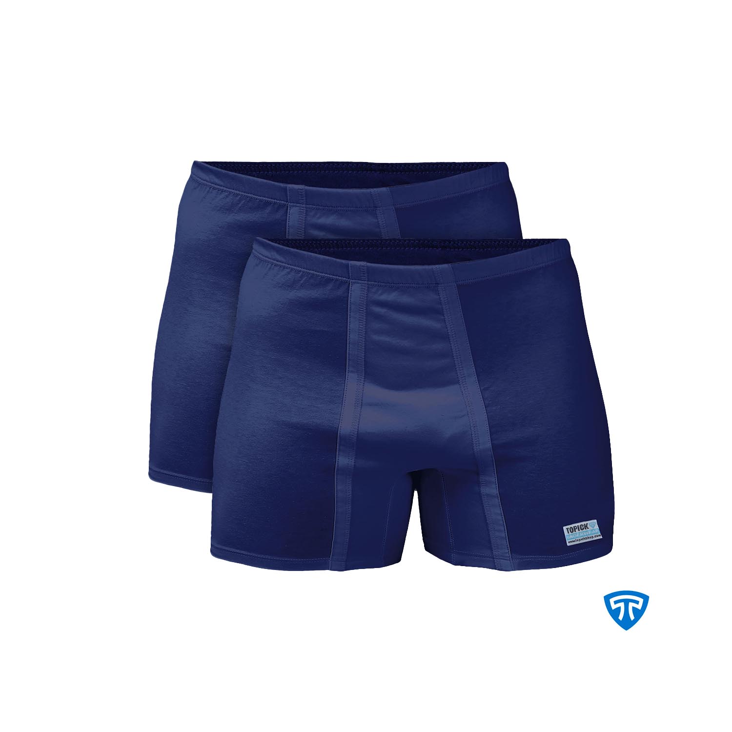 شورت پادار سورمه ای تاپیک