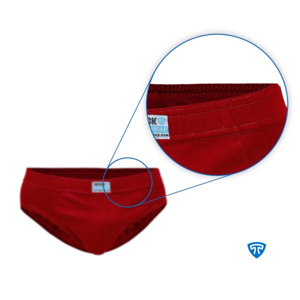 شورت اسلیپ پنبه کش لیفه ای (پک 3 عددی) زرشکی - Image 4