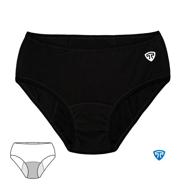 شورتپد مشکی مناسب دوران قاعدگی پریودی