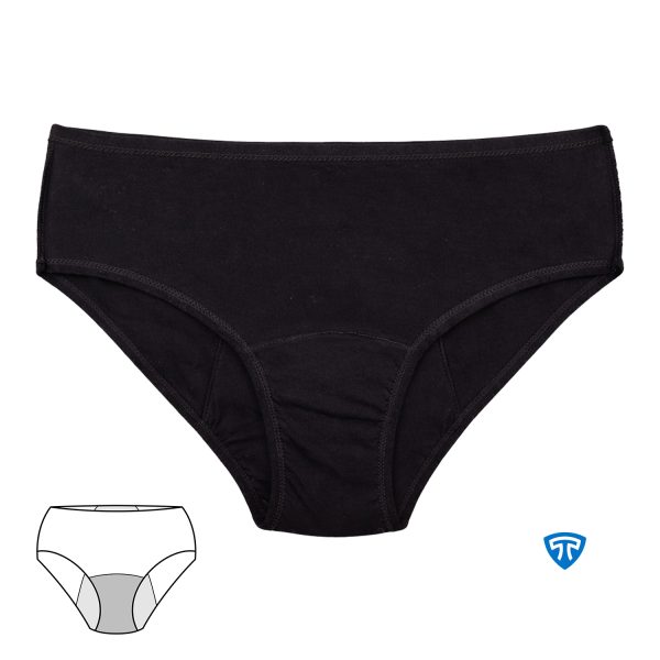 شورتپد مناسب دوران قاعدگی پریودی بانوان مشکی1