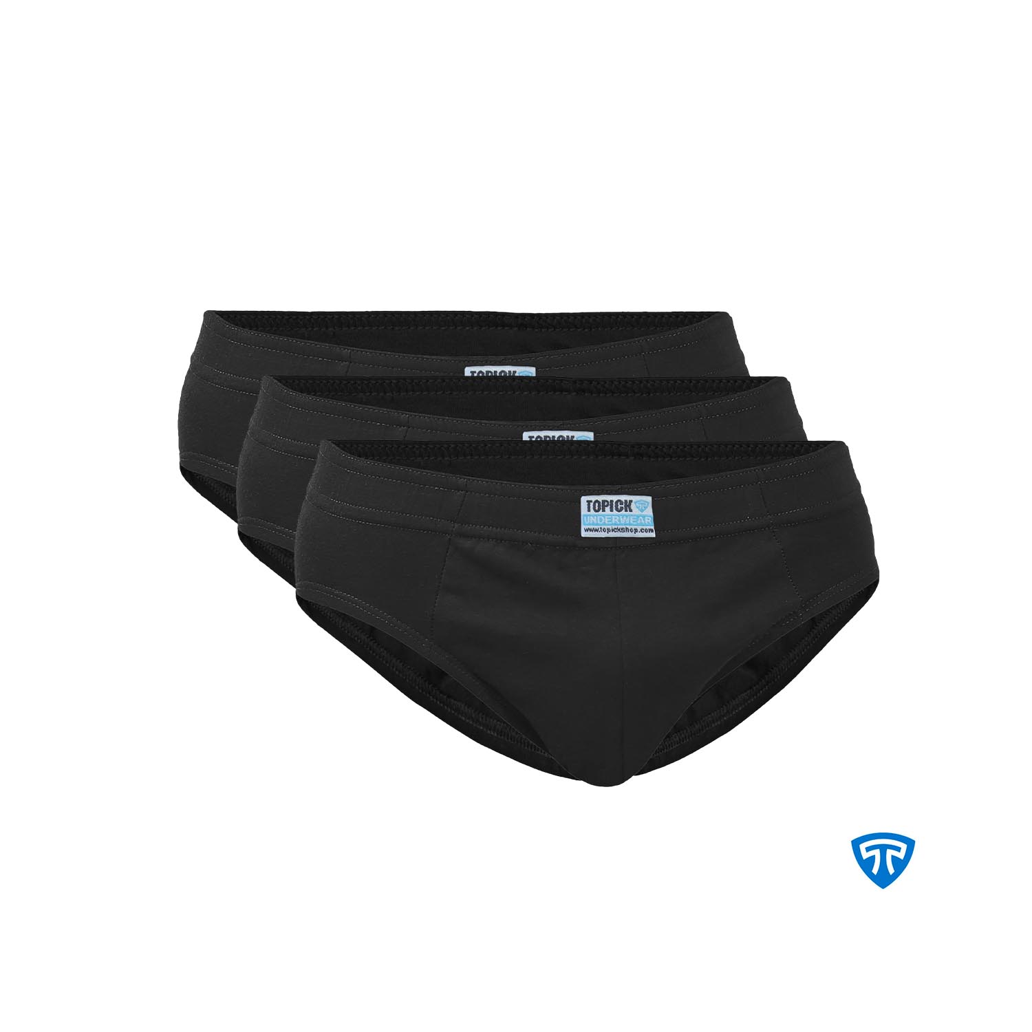 شورت اسلیپ مشکی پک 3 عددی تاپیک