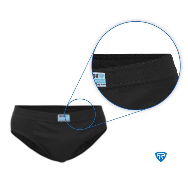 شورت اسلیپ پنبه کش لیفه ای (پک 3 عددی) مشکی - Image 4