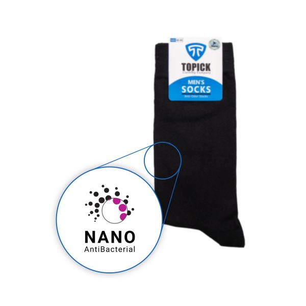 جوراب مردانه ساقدار سوپر نانو مردانه مشکی