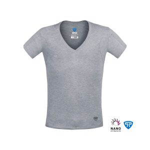 زیرپوش نانو آنتی باکتریال ضد تعریق یقه هفت باز مردانه ملانژ تاپیک