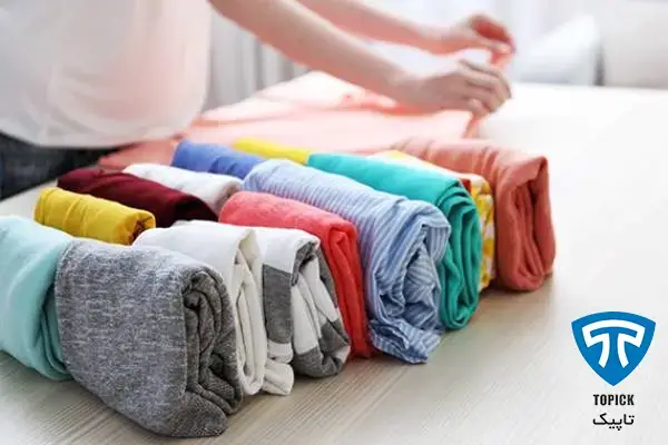 نحوه تا كردن تیشرت