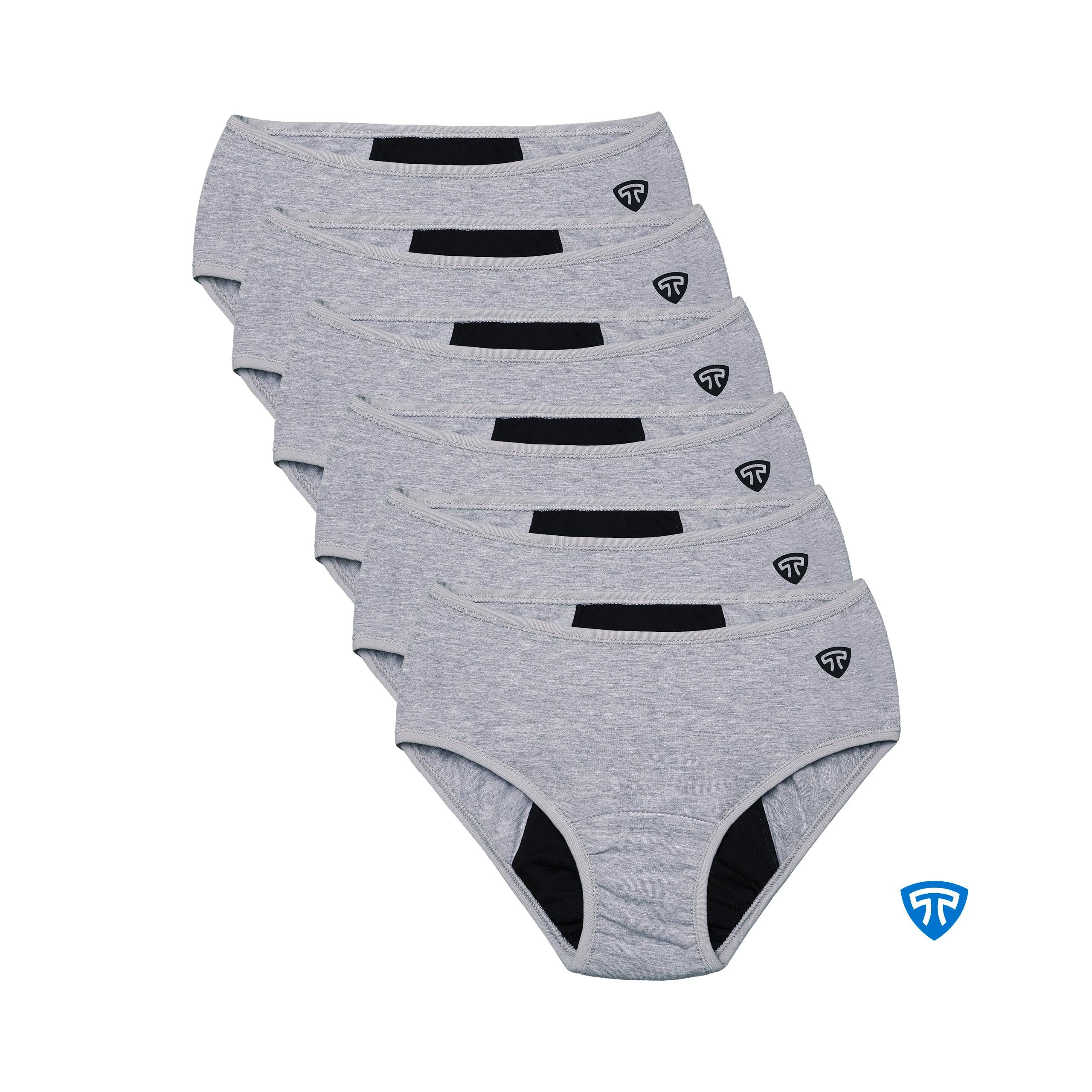 شورت پد بسته 6 عددی رنگ ملانژ