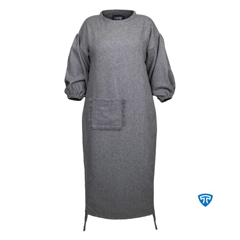 پیراهن زمستانه زنانه توییت طوسی