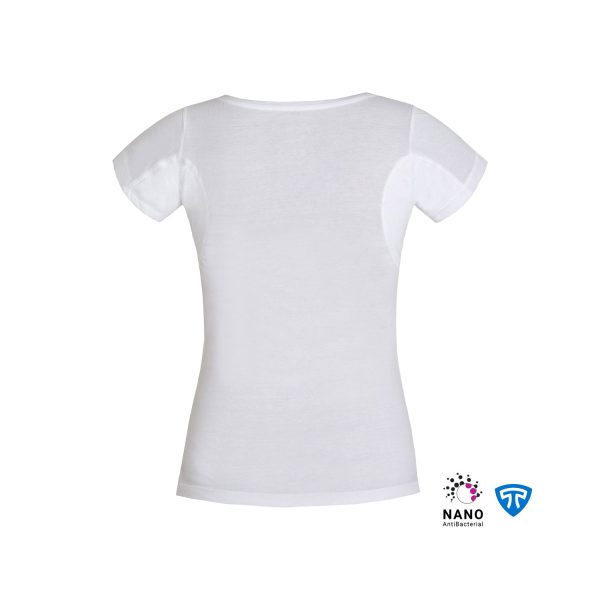 تیشرت نانو آنتی باکتریال ضدتعریق زنانه سفید - Image 4