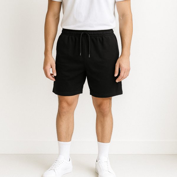 شلوارک مردانه دورس دو نخ لاکرا مشکی - Image 8