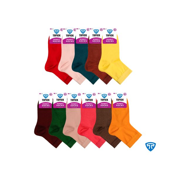 جوراب ضد بو نانو آنتی باکتریال نخ پنبه تاپیک مردانه و زنانه