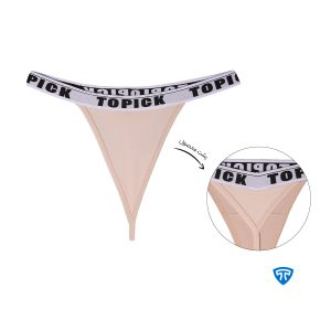 شورت لامبادا پشت تکه دار کرم اصلی