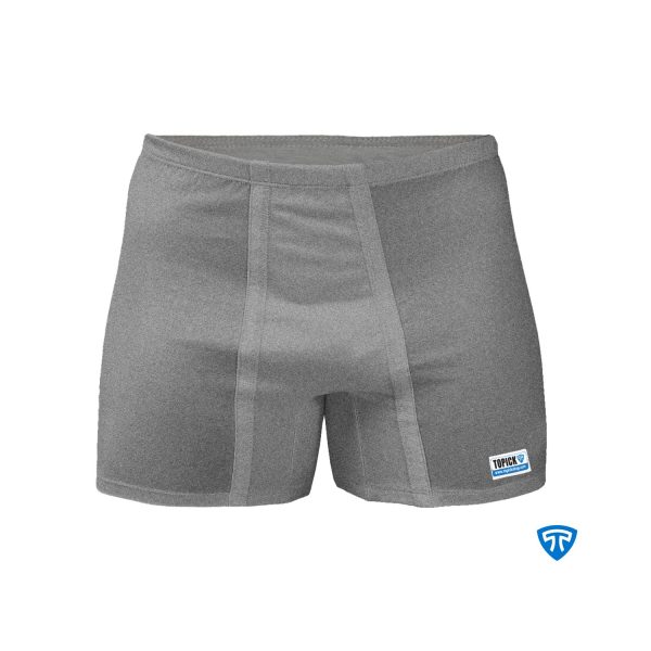 شورت پادار پنبه کش لیفه ای تک عددی ملانژ