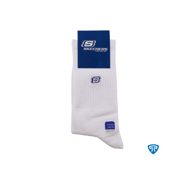 جوراب ساقدار اسپرت مردانه سفید تاپیک SKERCHERS