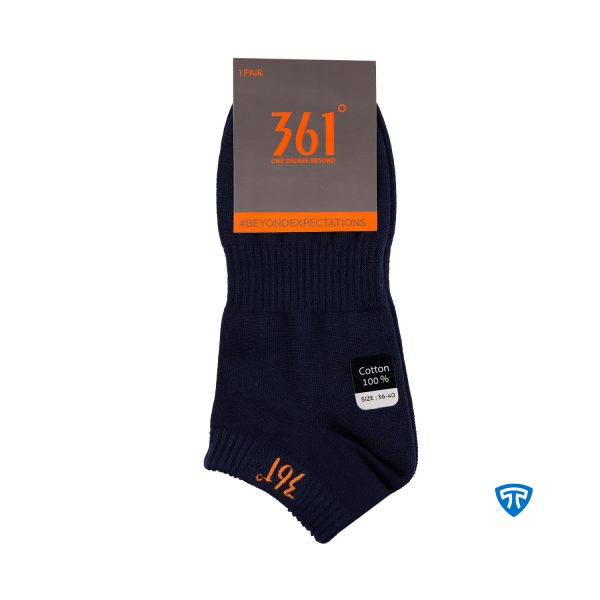 جوراب مچی اسپرت زنانه سرمه ای تاپیک (2)