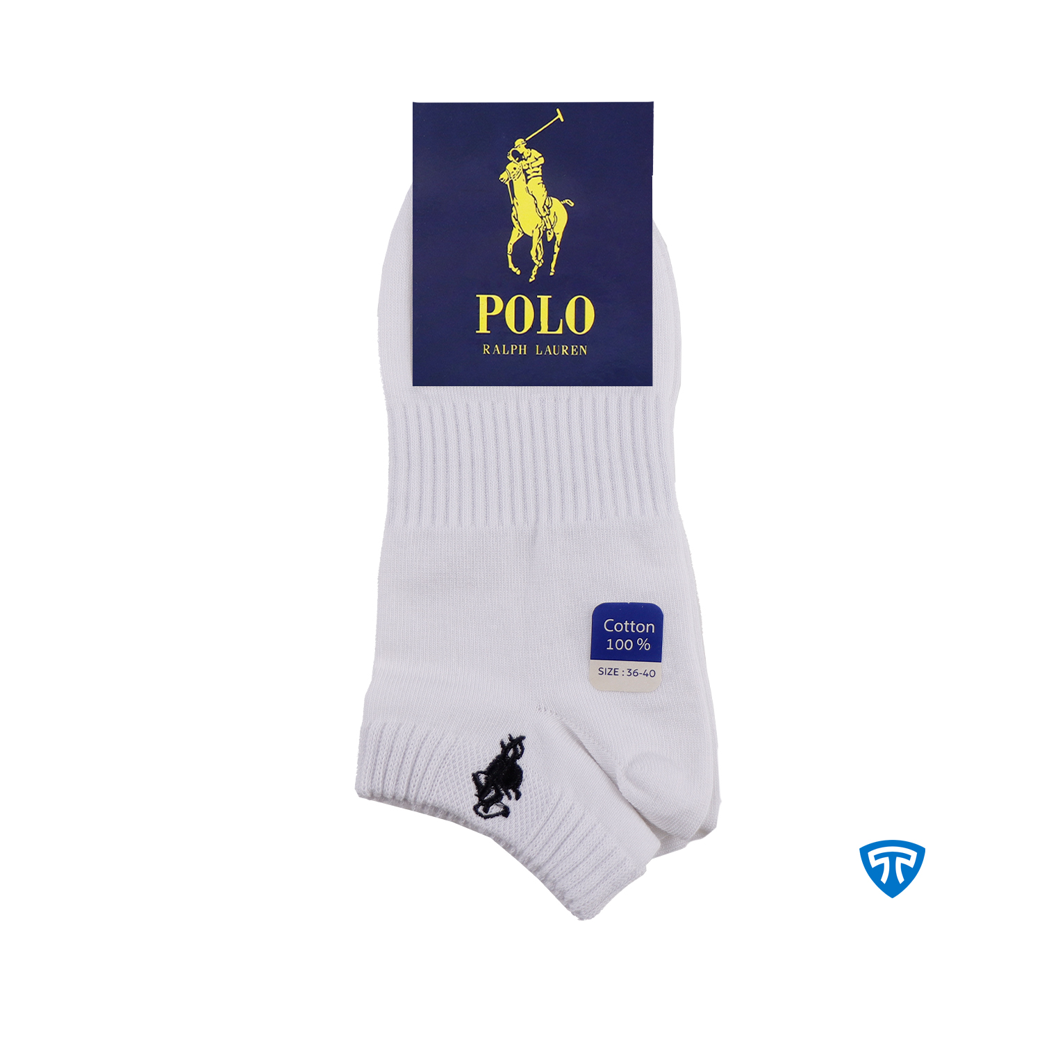 جوراب مچی اسپرت زنانه سفید تاپیک