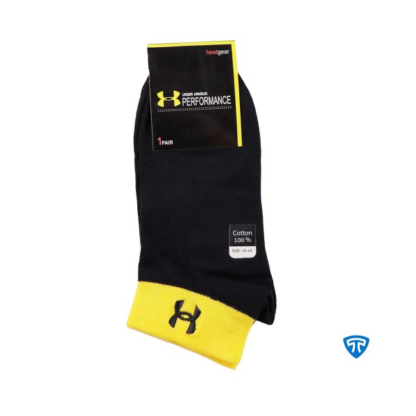 جوراب مچی اسپرت مردانه مشکی تاپیک برند under armour
