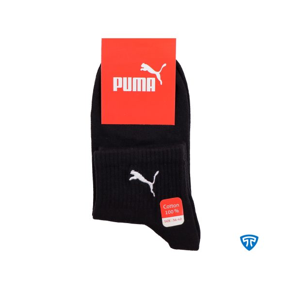 جوراب نیم ساق اسپرت زنانه مشکی تاپیک