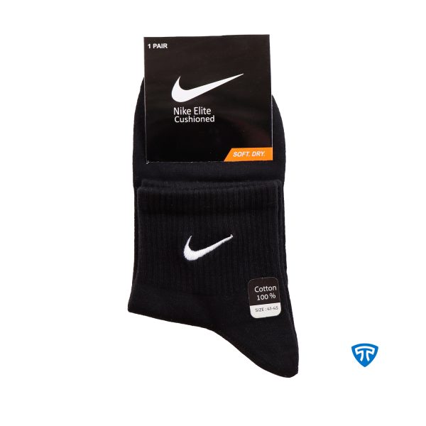 جوراب نیم ساق اسپرت مردانه مشکی تاپیک برند نایک