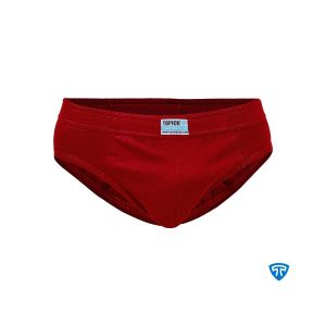 شورت اسلیپ پنبه کش لیفه ای تک عددی زرشکی